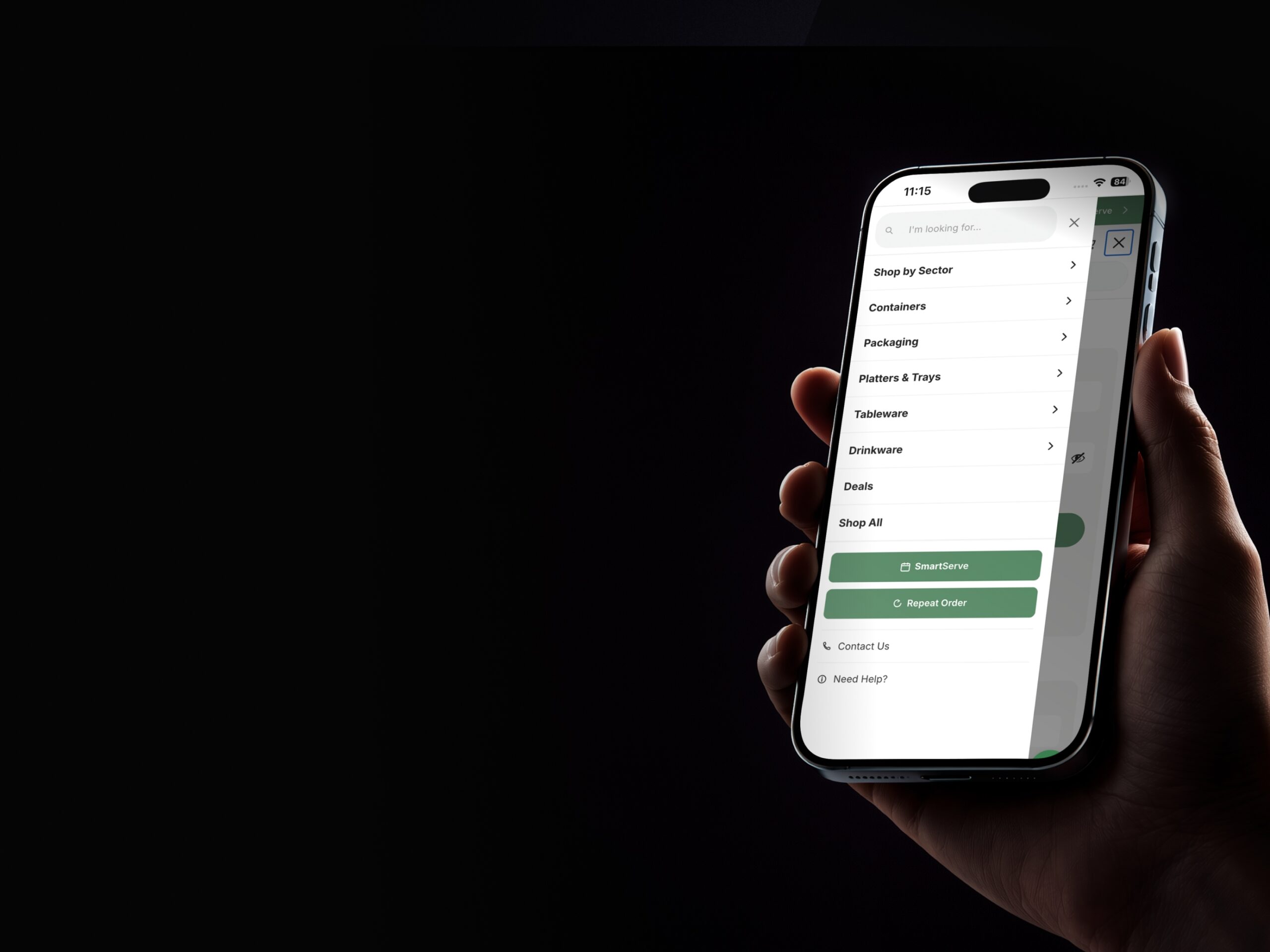SmartServe, a loyalty tool built by TH3 with AI, shown on screen